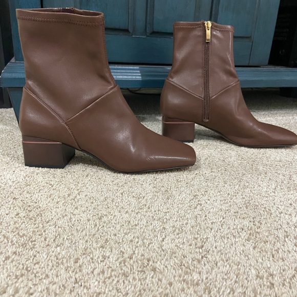 Franco Sarto Chocolate Ankle Booties - Picture 4 of 6